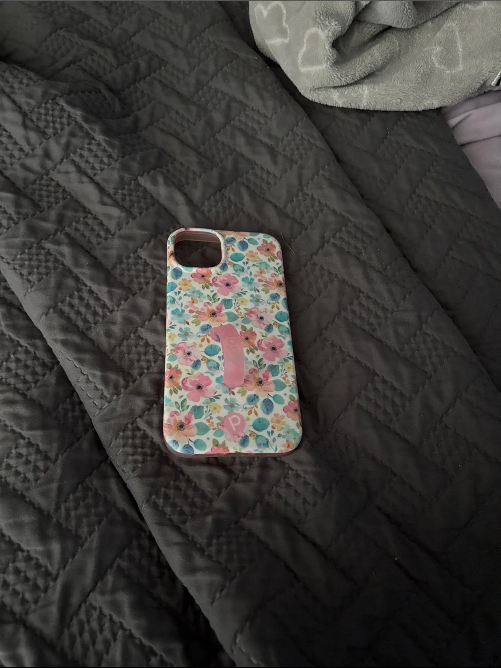 Floral Pink Grip Phone Case - Unbranded